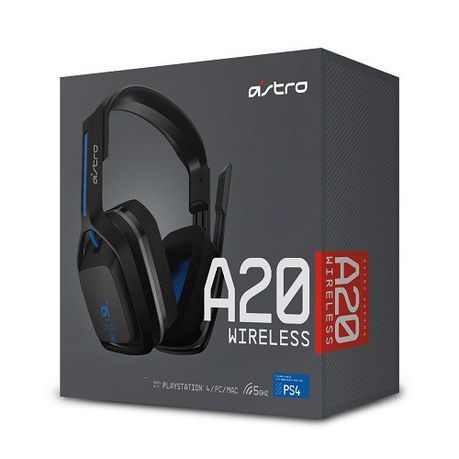 Astro A20 Gaming Headset Wireless - Grey/Blue (PS4, PC)