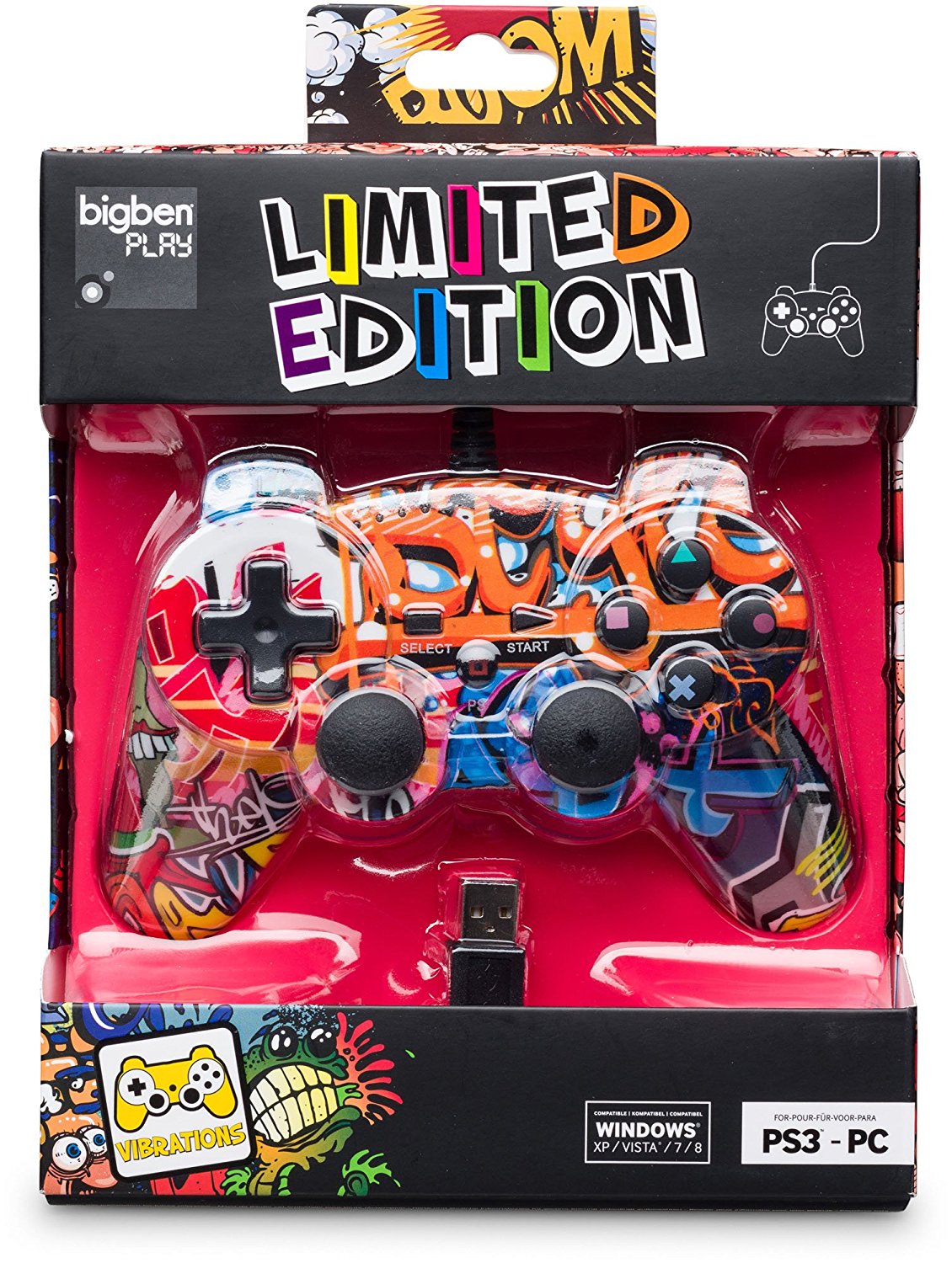 Bigben Wired Controller - Street Style Limited Edition (PS3, PC)