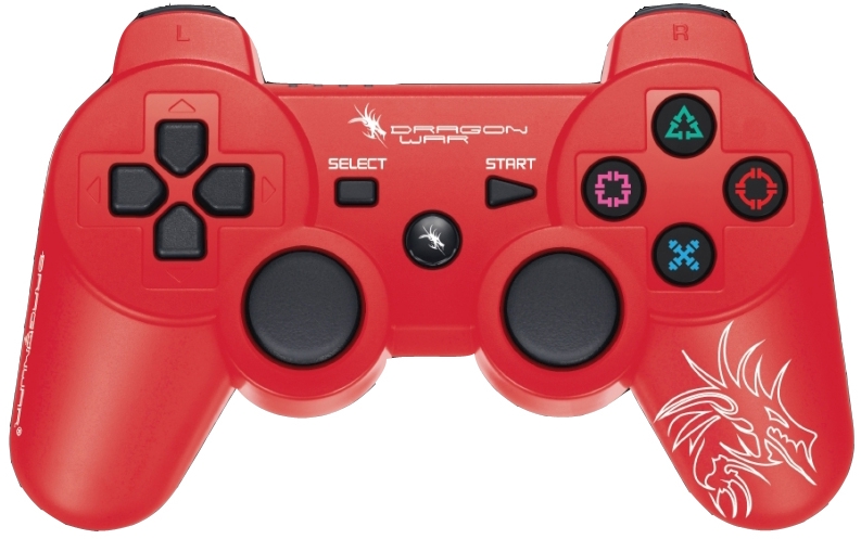 Dragon Shock Bluetooth Controller - Red (PS3)