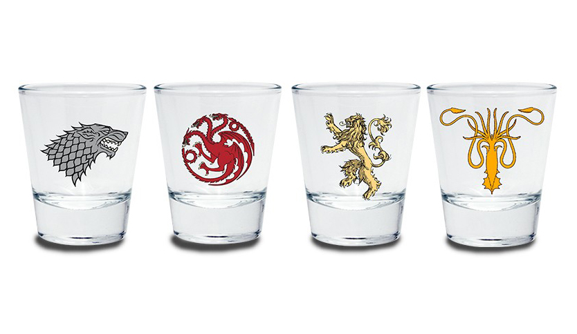Game of Thrones - Great Houses Shot Glasses 4-Pack, 50ml
