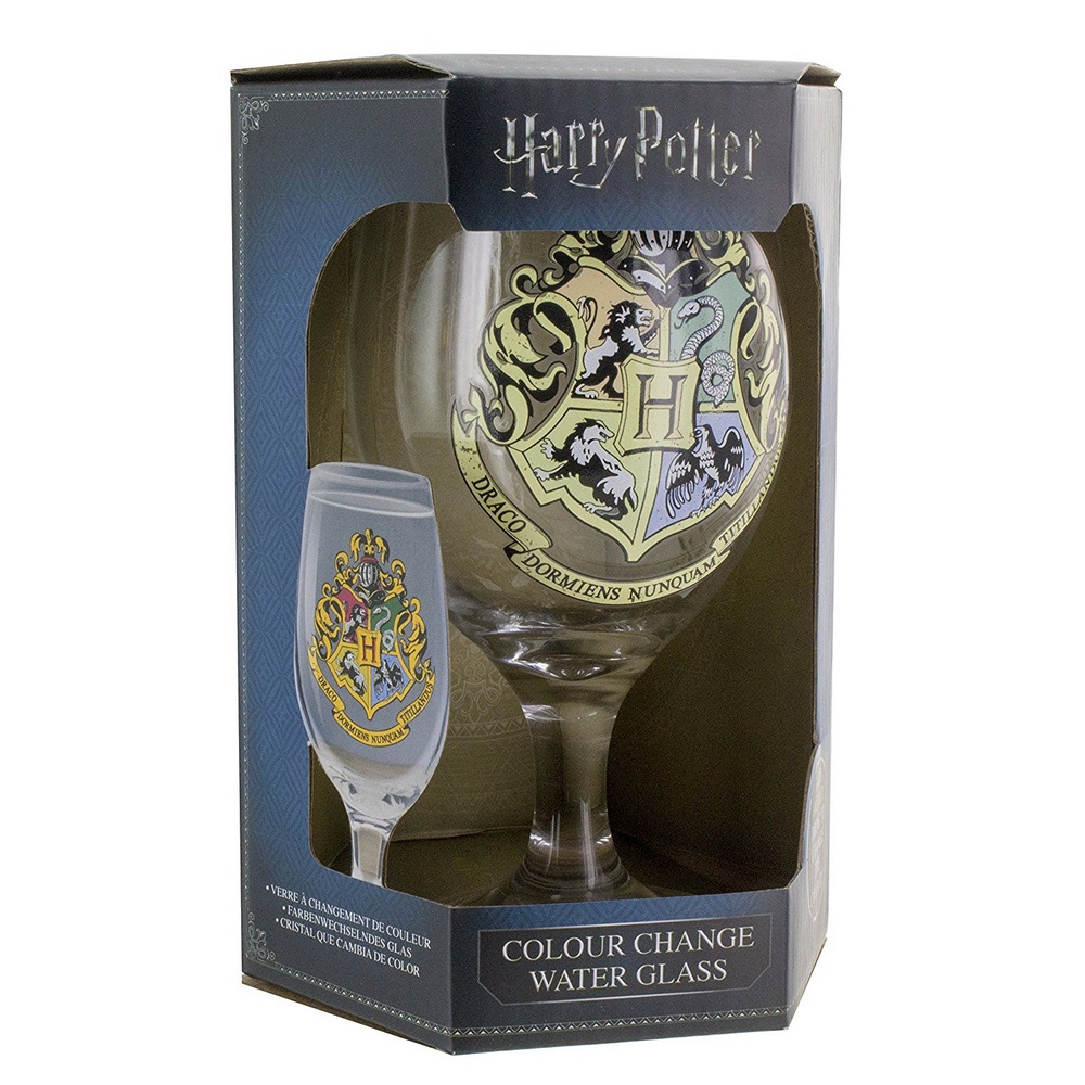 Harry Potter - Hogwarts Colour Change Water Glass, 400ml