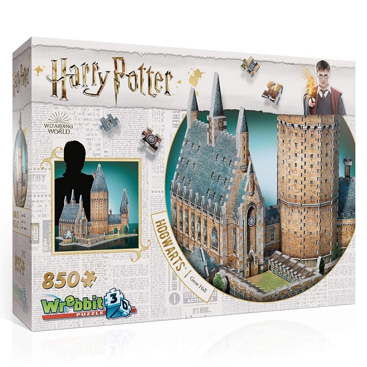 Harry Potter - Hogwarts Great Hall 3D Puzzle, 850 Pieces