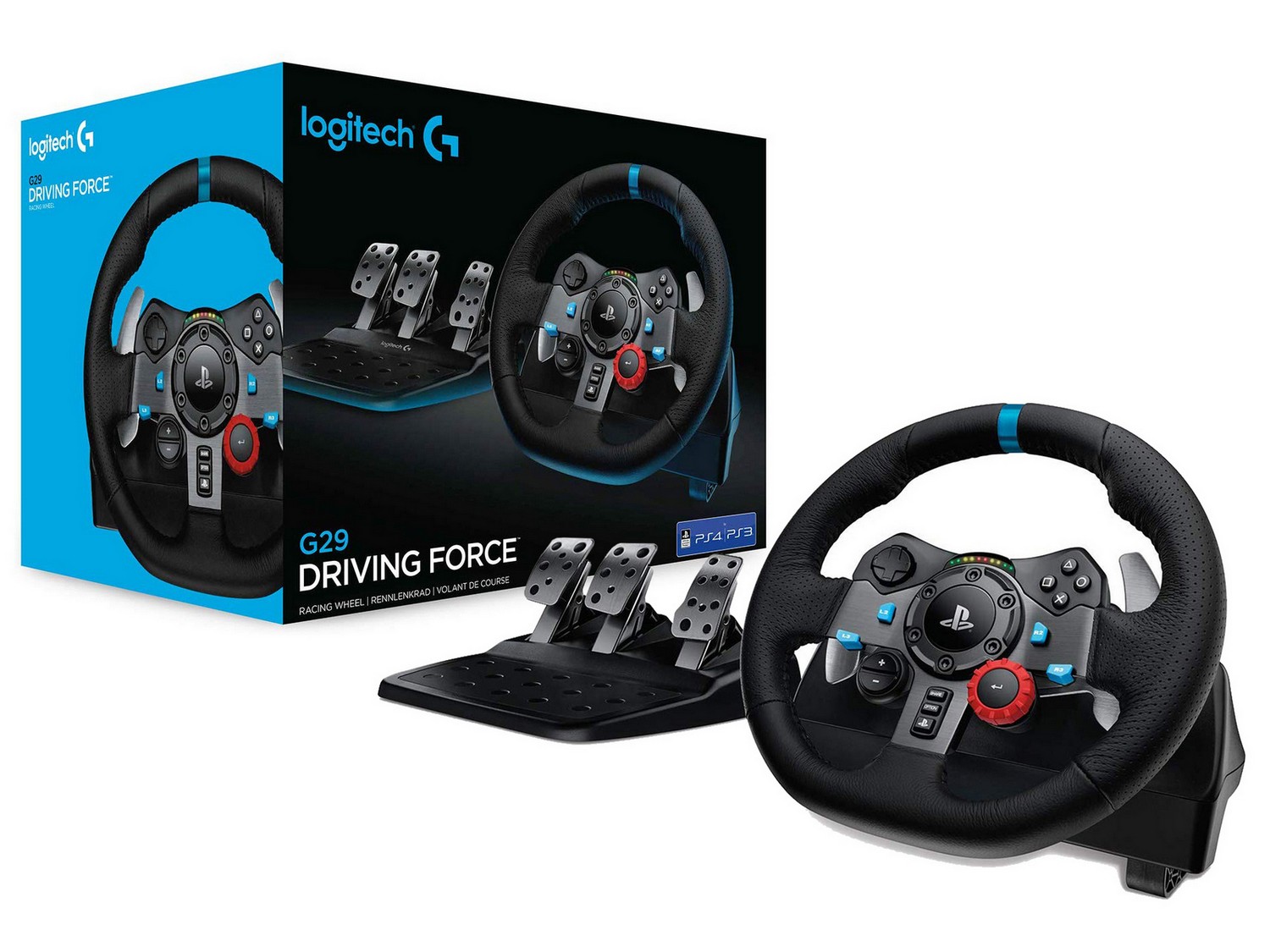 Logitech G29 Driving Force Racing Wheel (PS4, PS3, PC)
