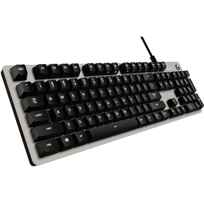 LOGITECH G413 Mechanical Gaming Keyboard - SILVER, US, INT'L, USB, INTNL, WHITE LED