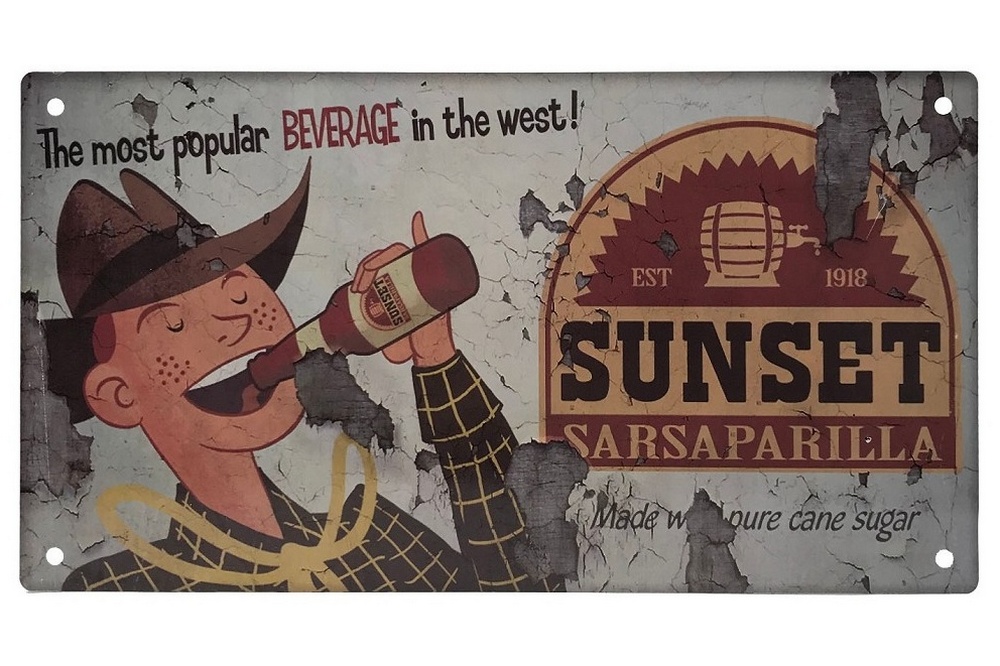 Metal Plaque: Fallout - Sunset Sarsaparilla