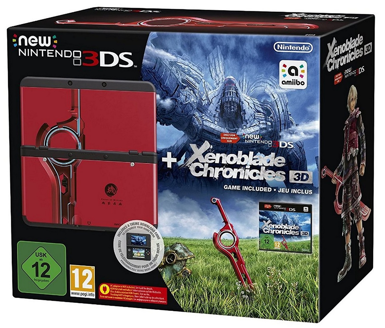 New 3DS - Black incl. Xenoblade Chronicles 3D and Faceplate