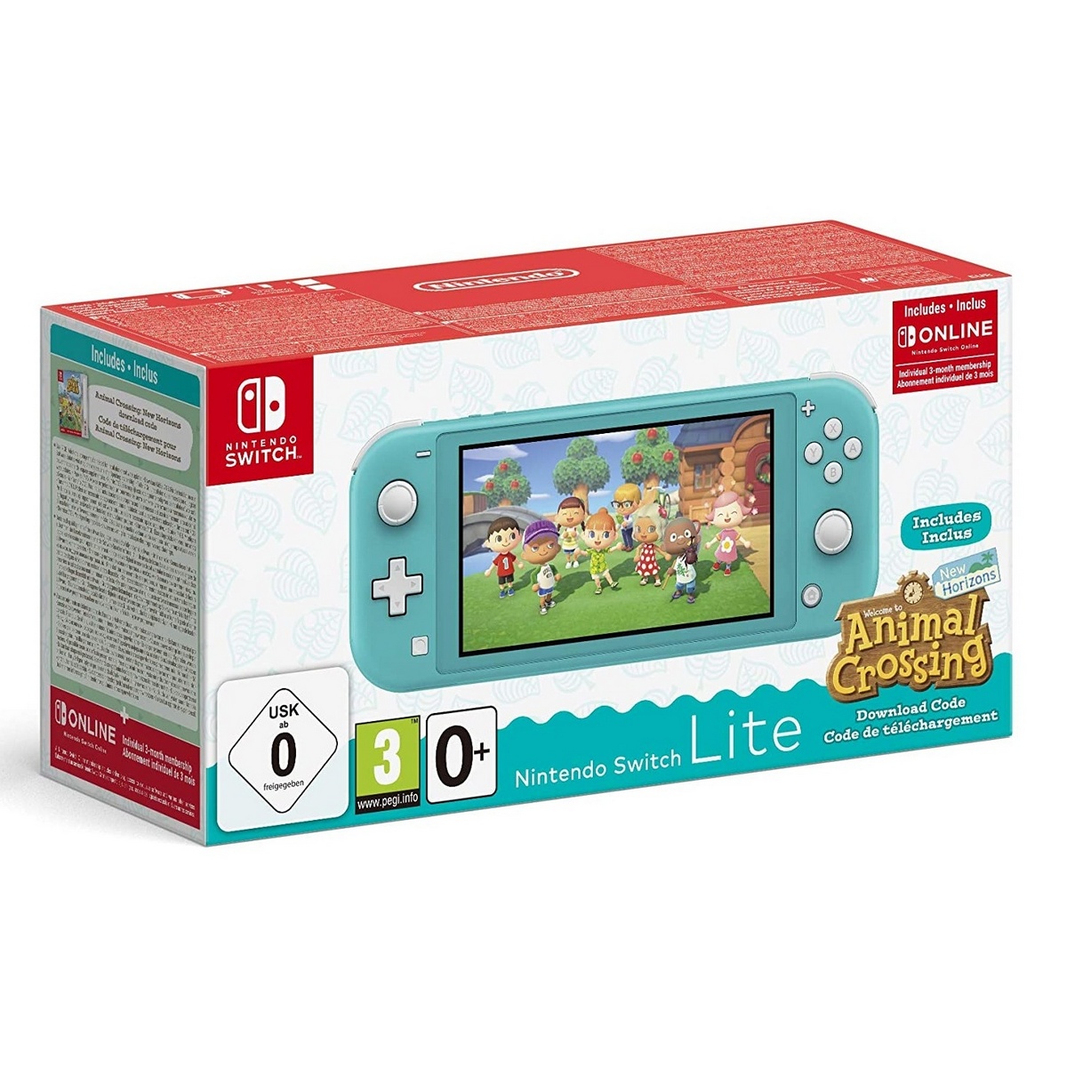 Nintendo Switch Lite - Turquoise incl. Animal Crossing: New Horizons