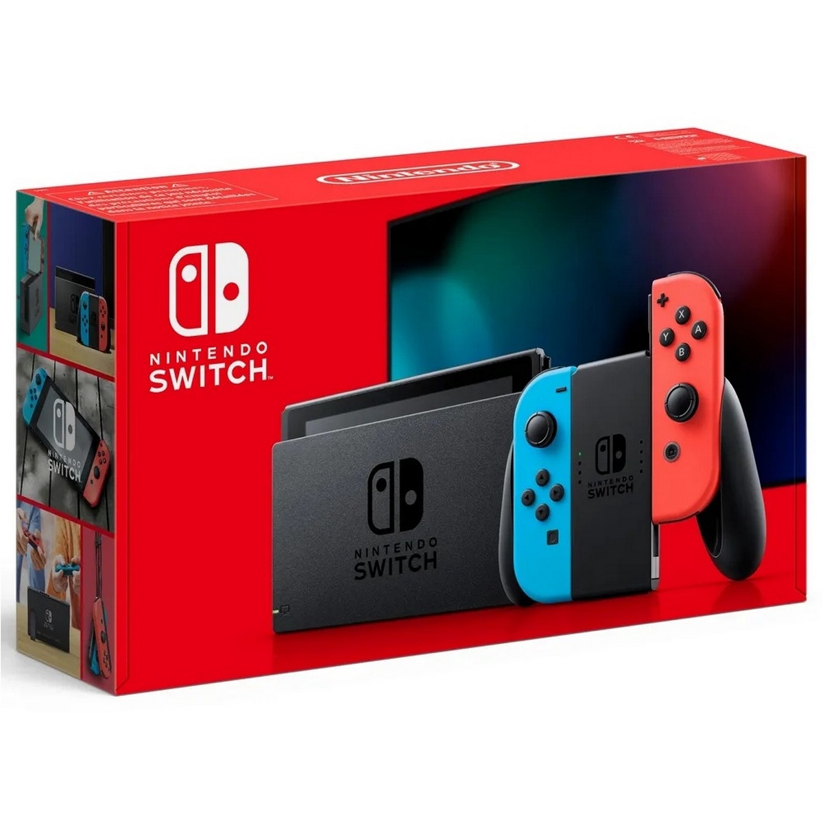 Nintendo Switch with Neon Red and Blue Joy-Con - Updated Version