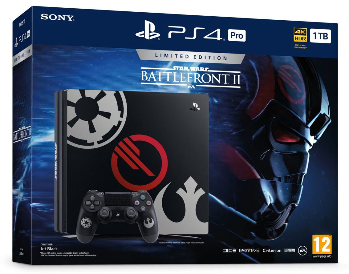 PlayStation 4 Pro 1 TB - Star Wars Battlefront II Limited Edtion