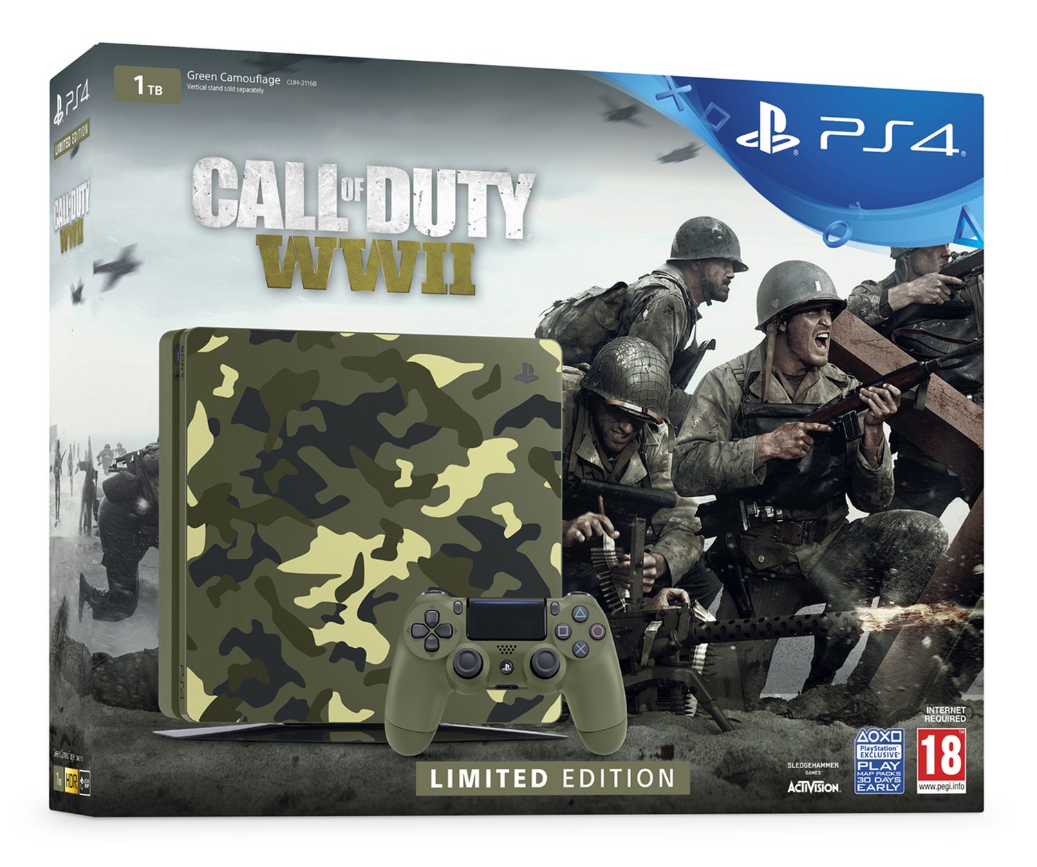 PlayStation 4 Slim 1 TB - Call of Duty: WWII Limited Edition