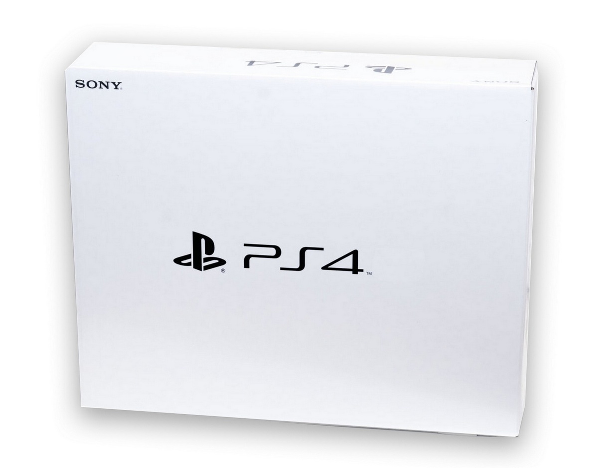 PlayStation 4 Slim 500 GB - Jet Black, White Box