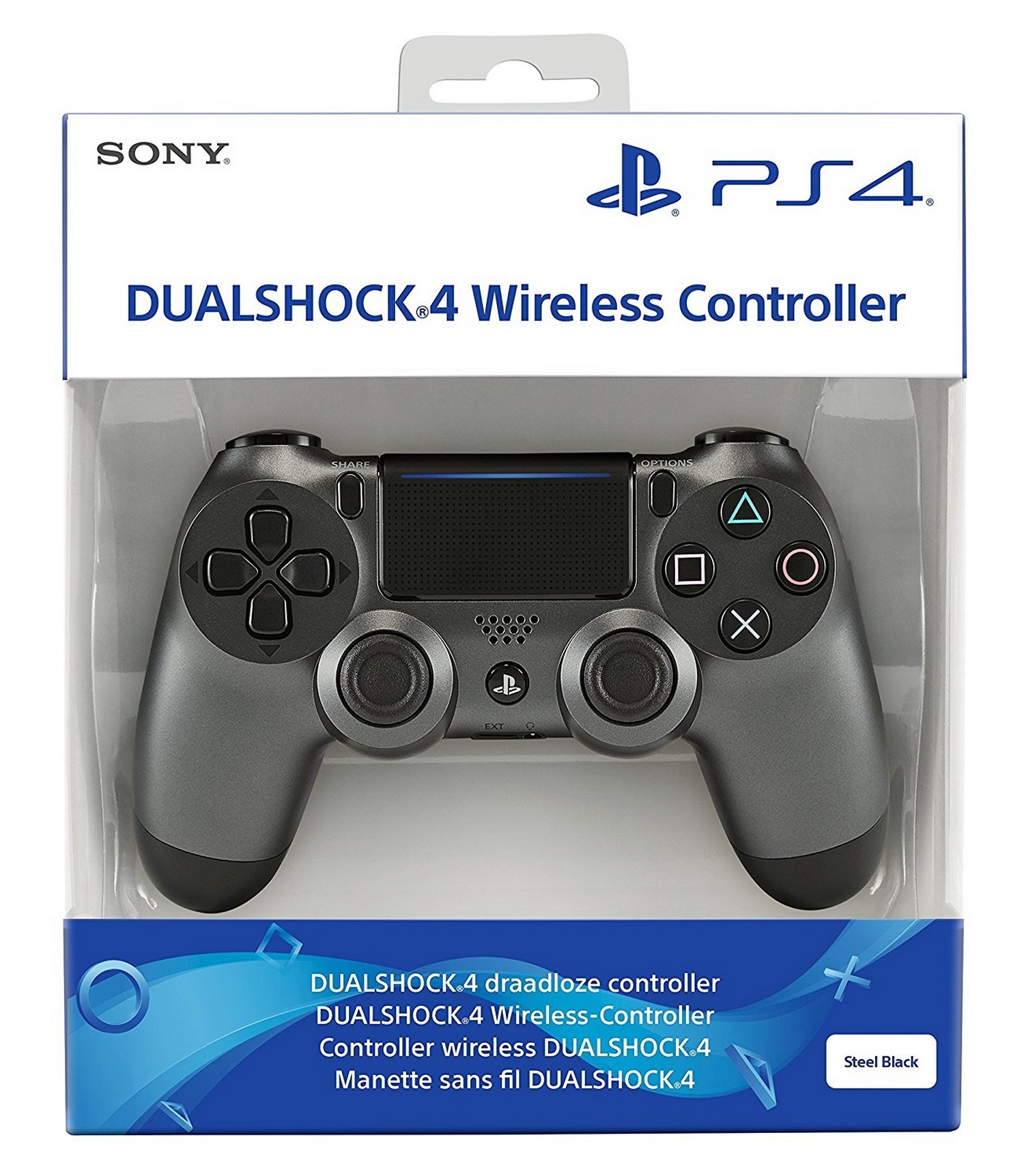 PS4 PlayStation DualShock 4 Controller V2 - Steel Black