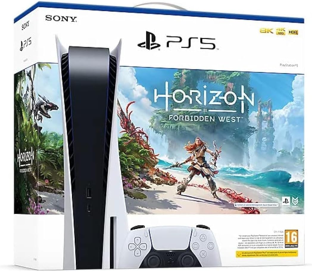 PS5 PlayStation 5 - White, 825 GB SSD incl. Horizon Forbidden West