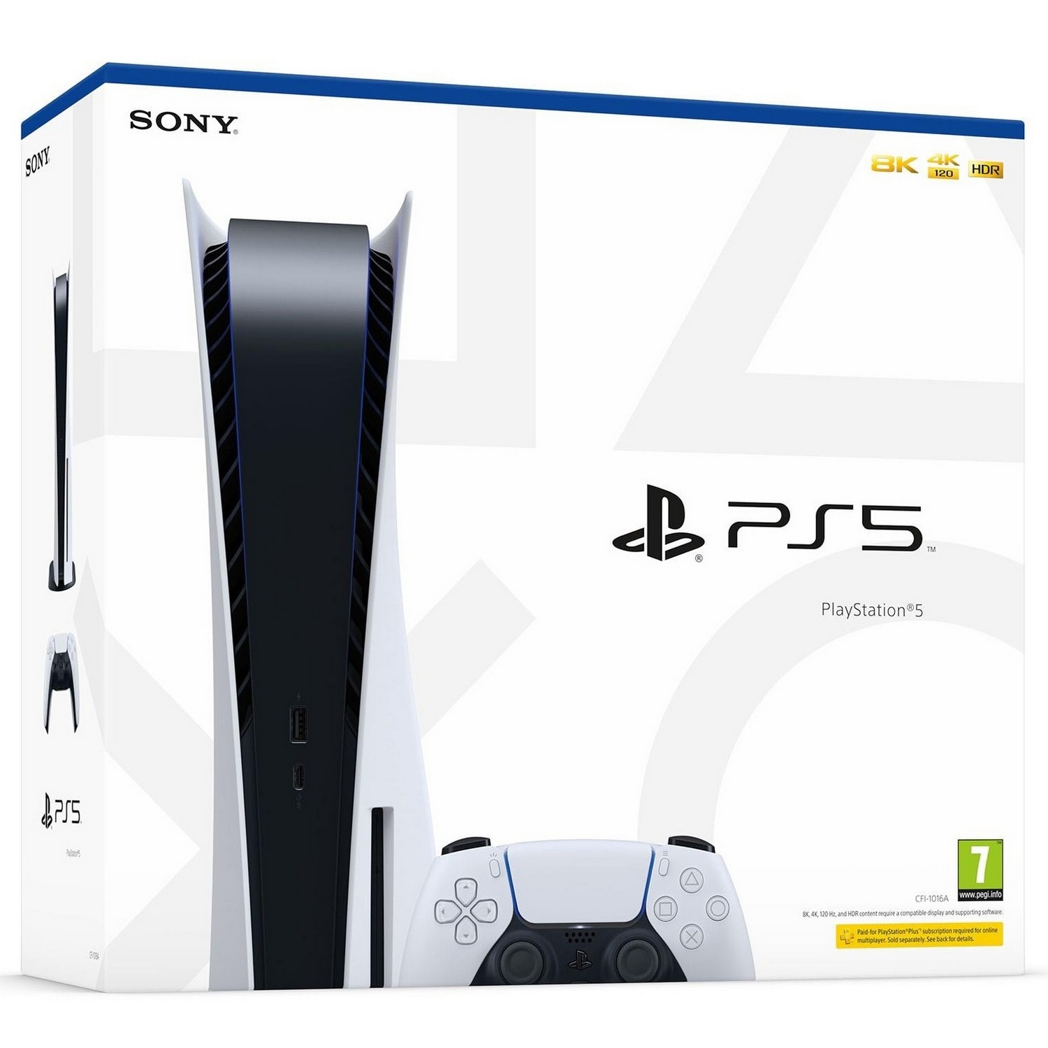 PS5 PlayStation 5 - White, 825 GB SSD