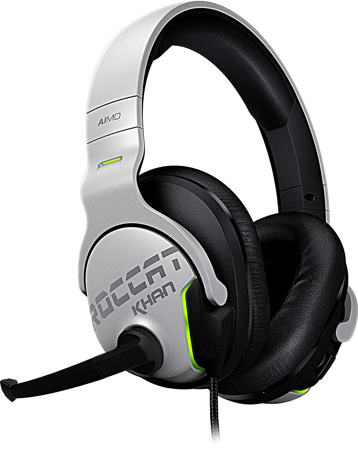Roccat Khan Aimo Hi-Res 7.1 Surround Sound Gaming Headset Wired - Grey (PC)