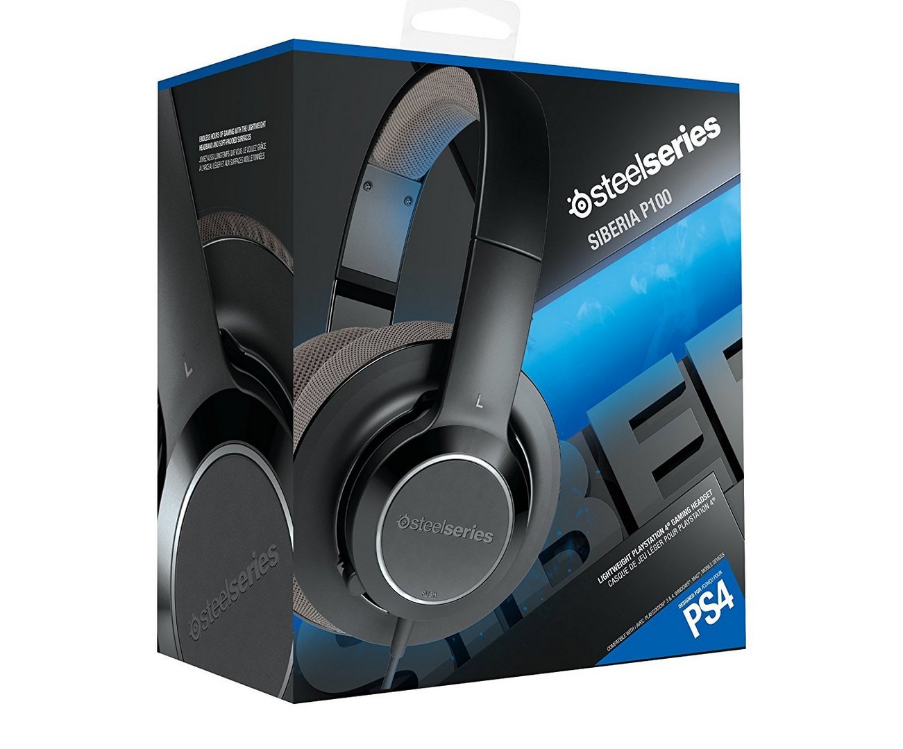 SteelSeries Siberia P100 Wired Headset - Black (PS4)