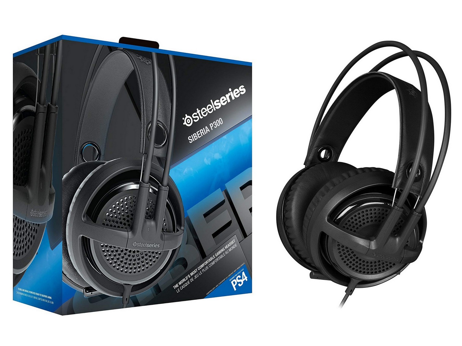 SteelSeries Siberia P300 Wired Headset - Black (PS4)