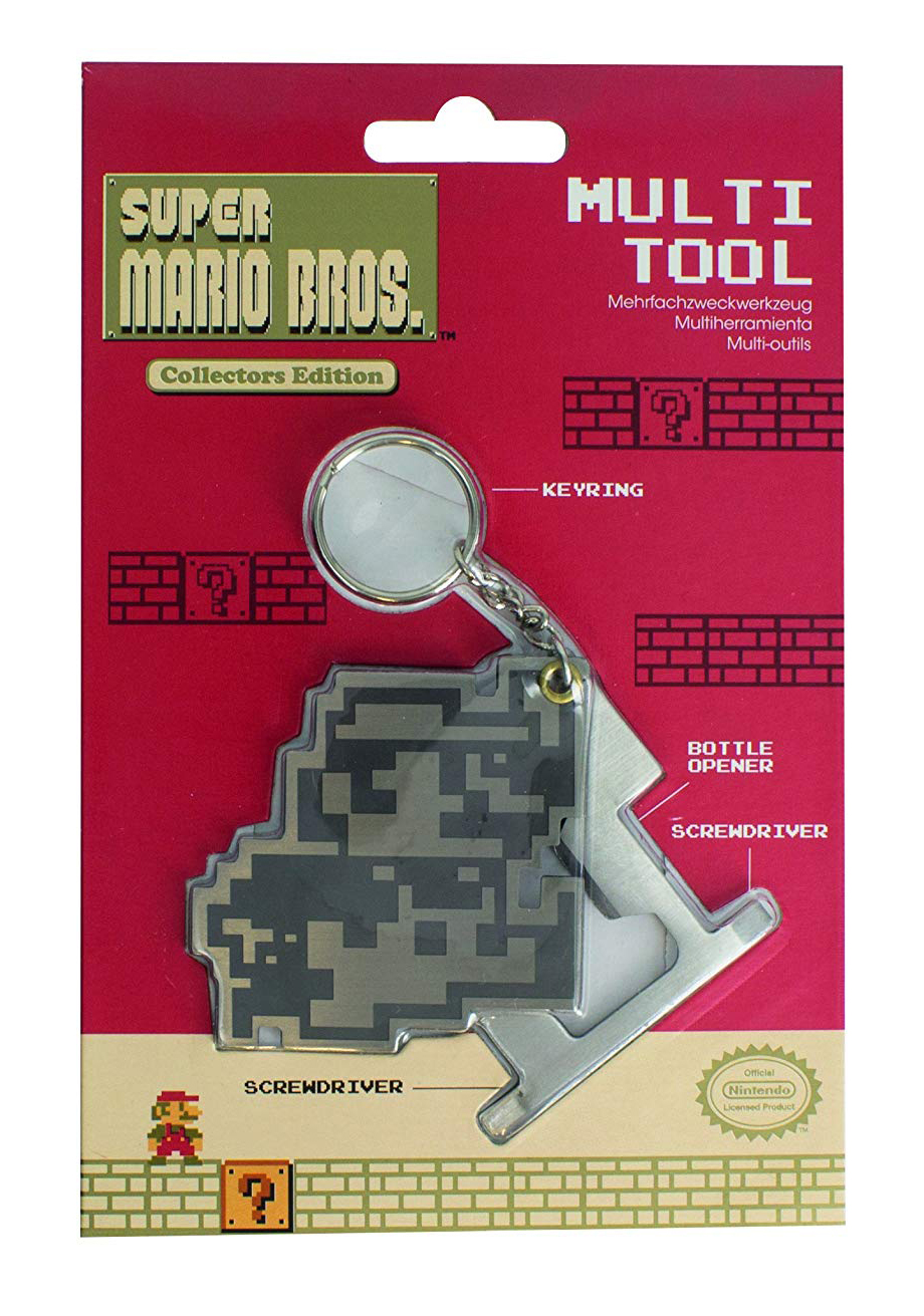 Super Mario Bros. - Multi Tool Keyring incl. Bottle Opener and Screwdriver