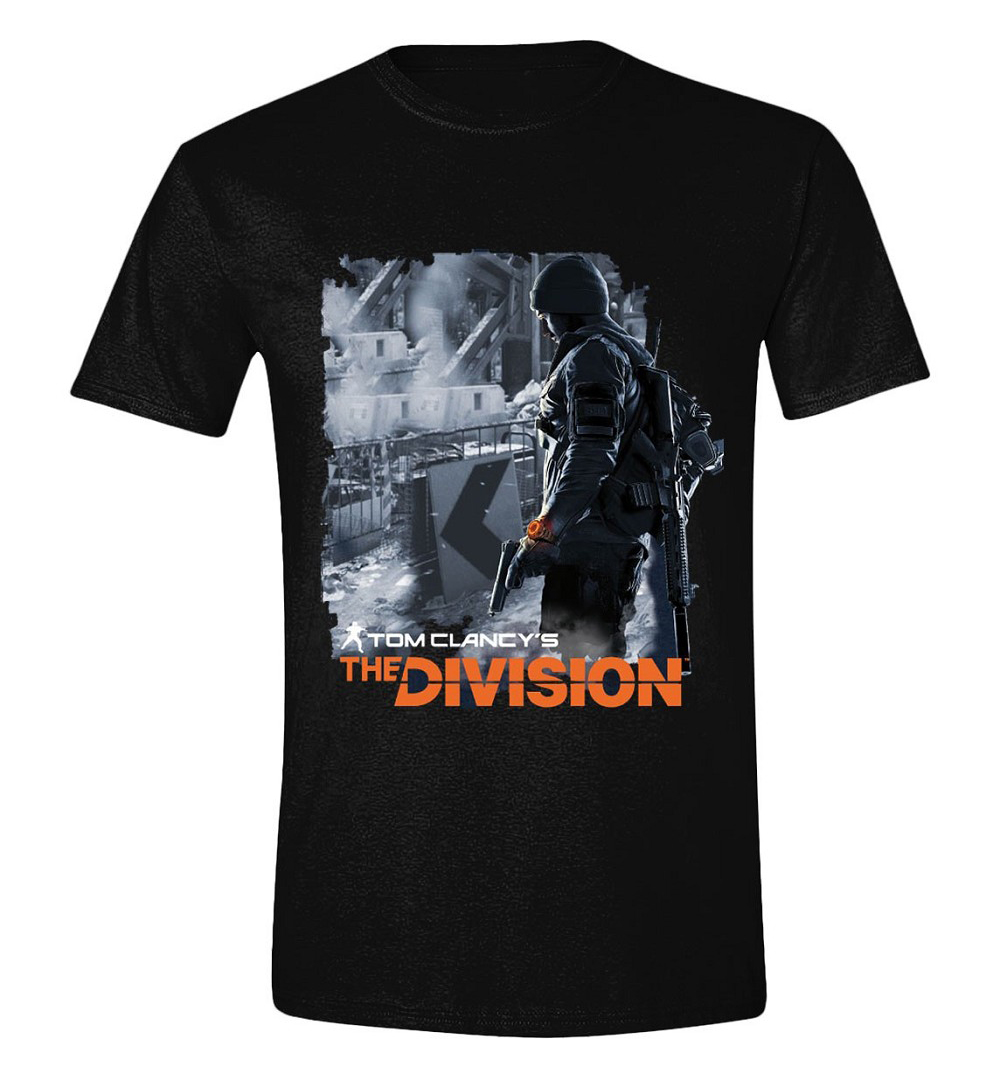 T-Shirt Tom Clancy's The Division - Soldier Watching, Black Size L