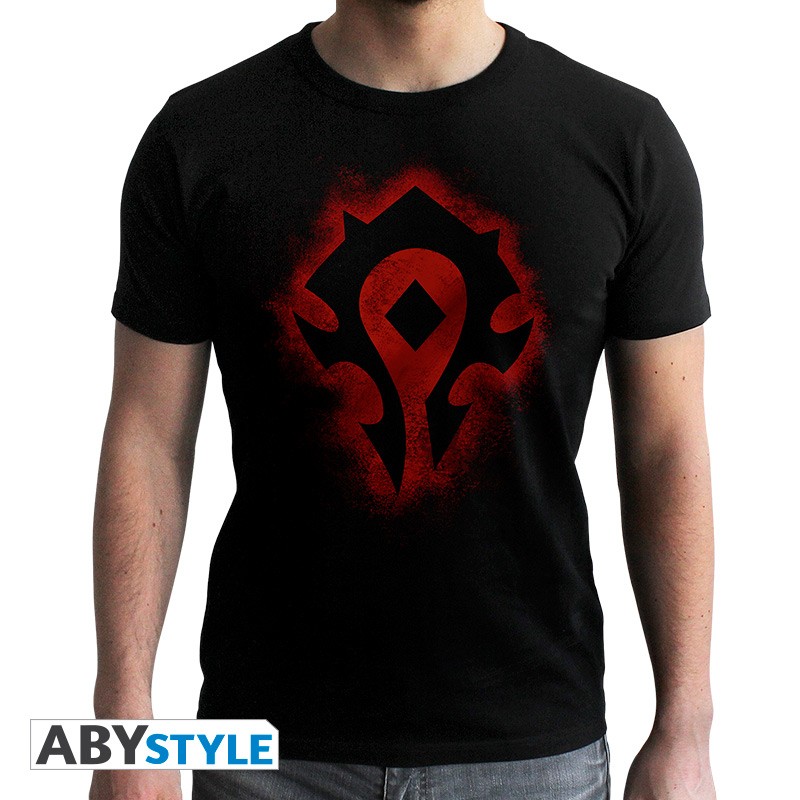 T-Shirt World of Warcraft - Horde, Black Size L