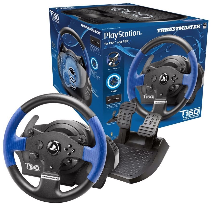 Thrustmaster T150 Force Feedback Wheel (PS4, PS3, PC)