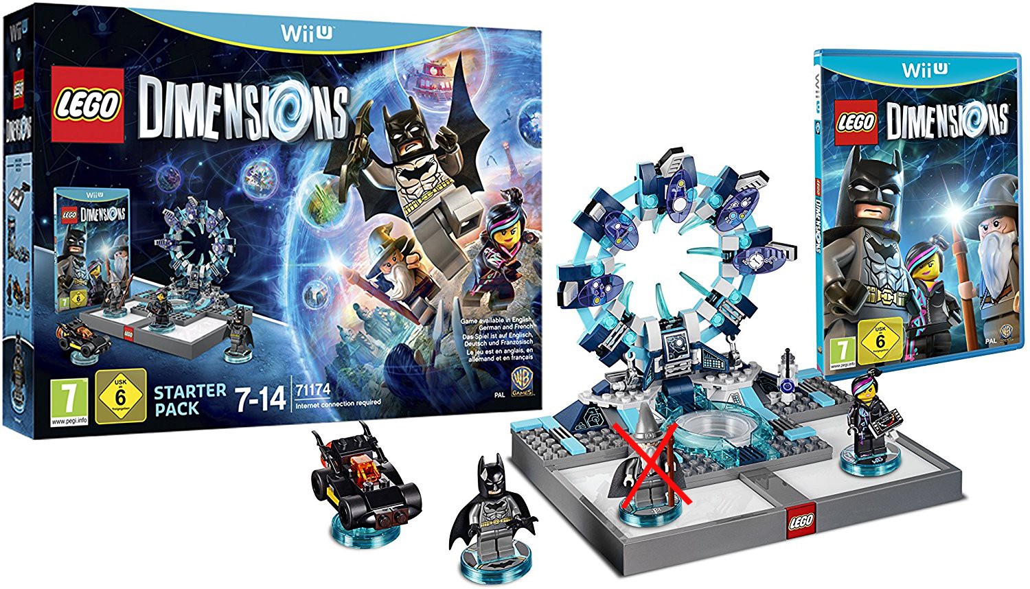 Wii U LEGO Dimensions Starter Pack without Gandalf Minifigure