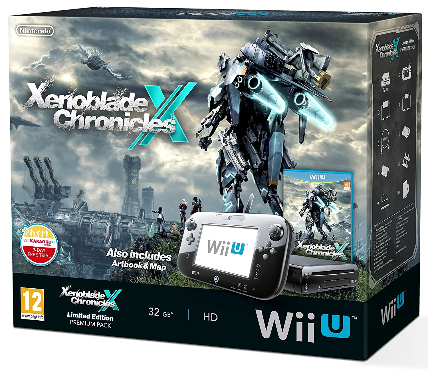 Wii U Premium Pack 32 GB - Black incl. Xenoblade Chronicles X Limited Edition