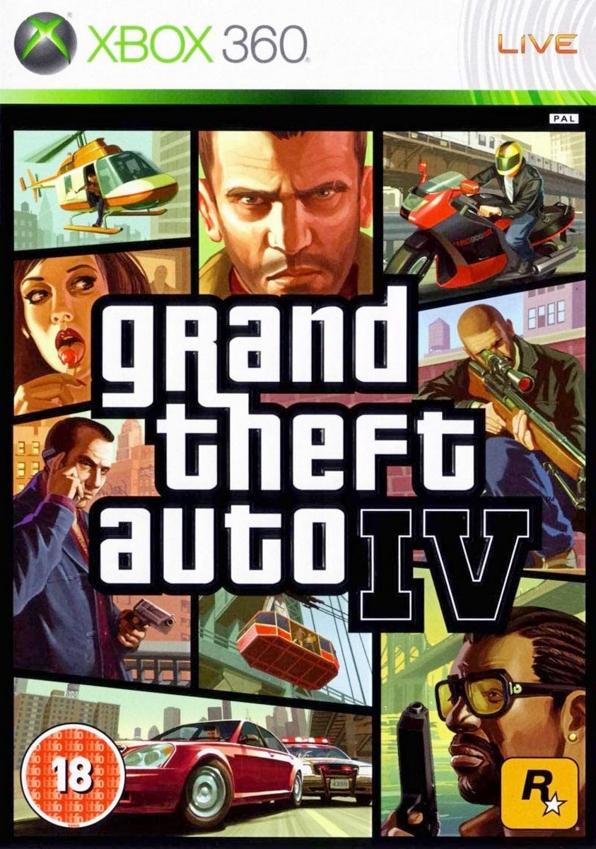 Xbox 360 Grand Theft Auto IV (GTA 4) - Xbox One Compatible