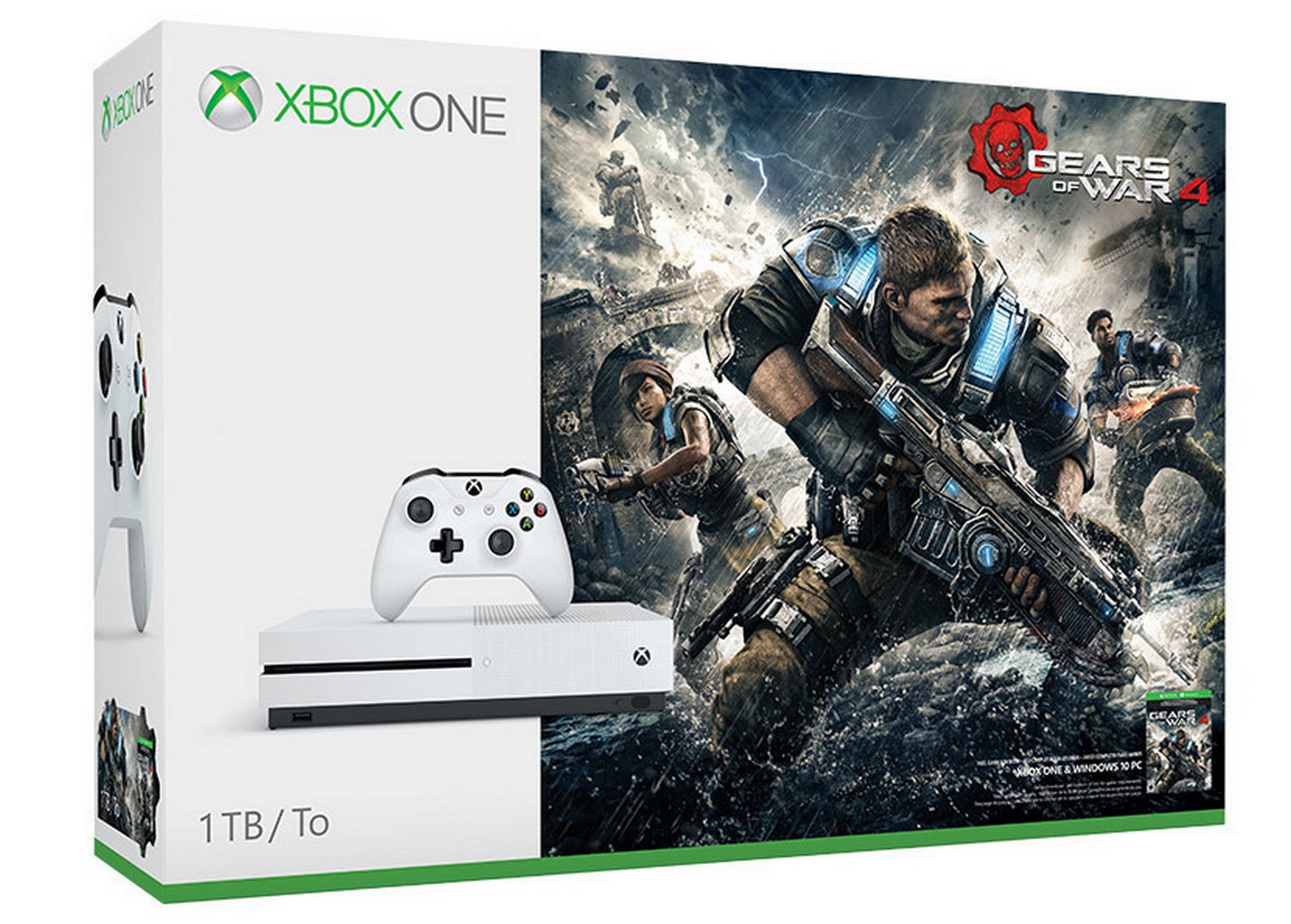 Xbox One S 1 TB - Gears of War 4 Digital Download Bundle