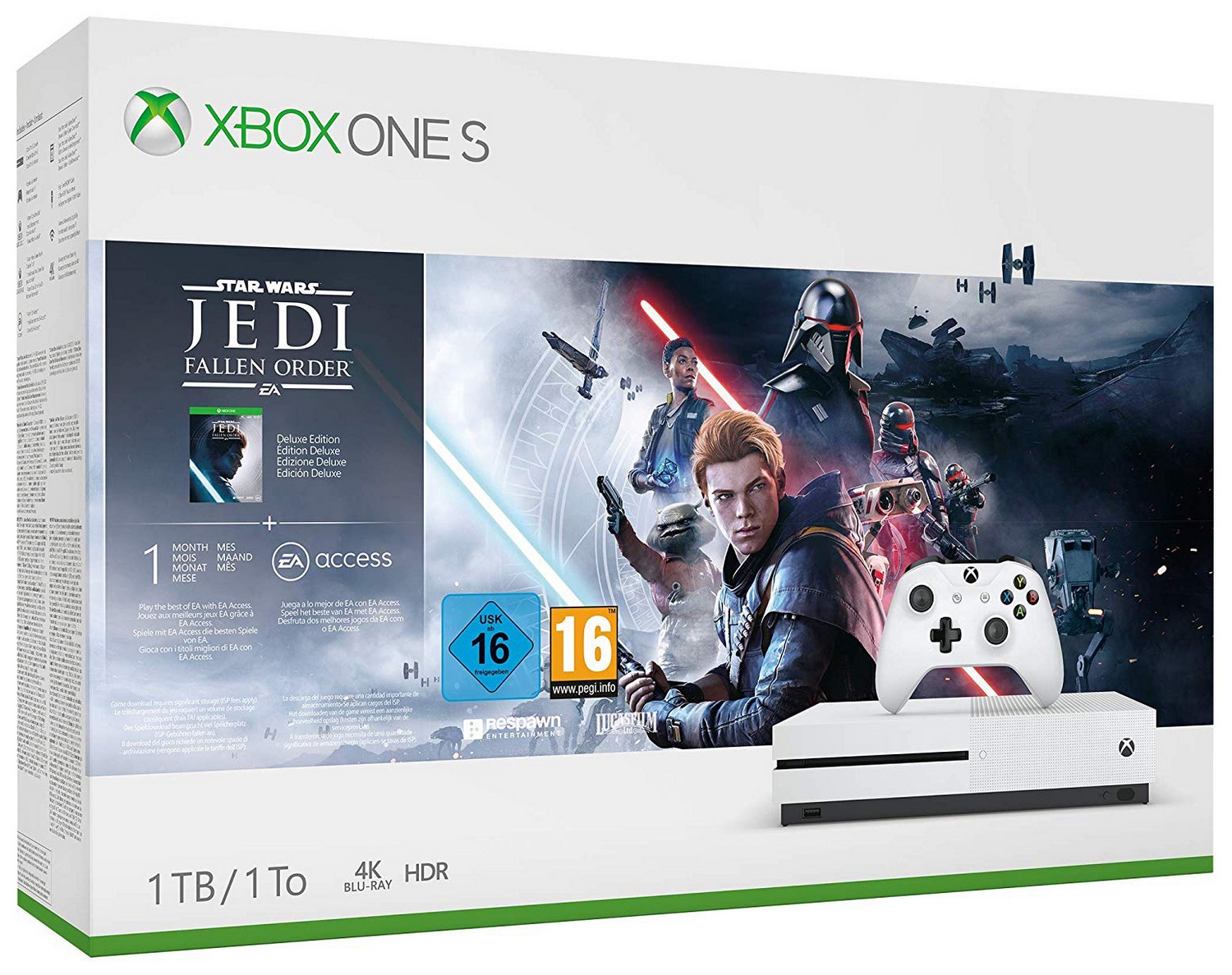 Xbox One S 1 TB - Star Wars Jedi: Fallen Order Digital Download Bundle