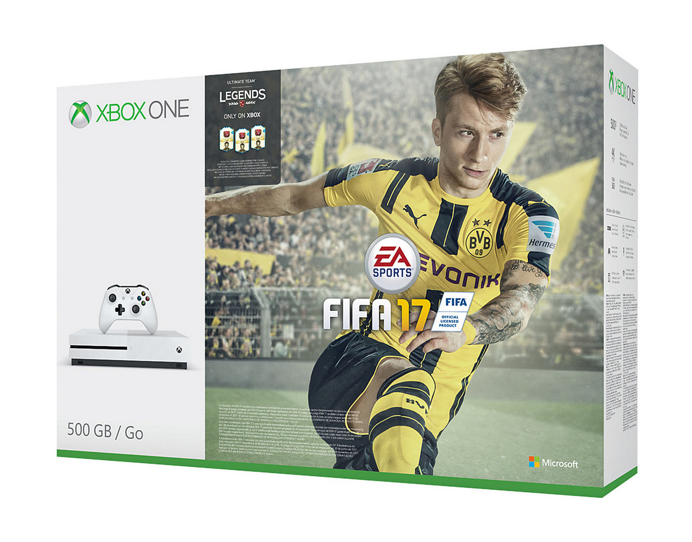 Xbox One S 500 GB - FIFA 17 Digital Download Bundle
