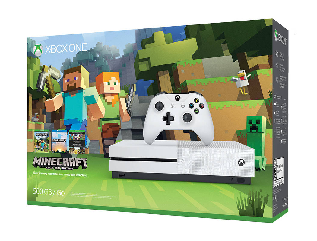 Xbox One S 500 GB - Minecraft Digital Download Bundle